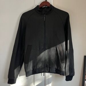 Men’s Armani Lambskin Quilted Leather Jacket